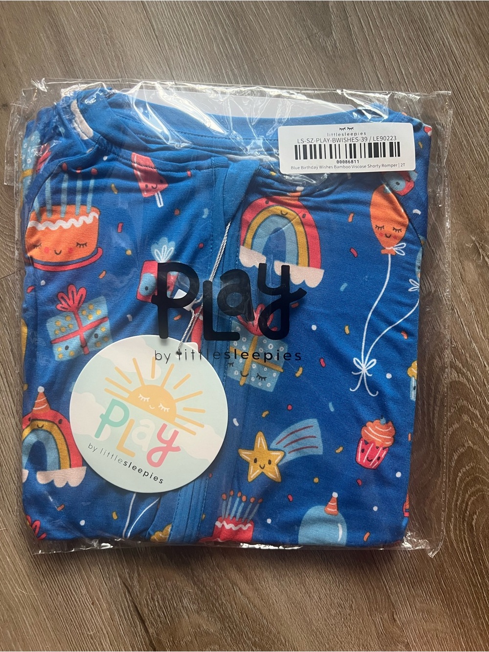 Little Sleepies shorty romper 2T NWT
